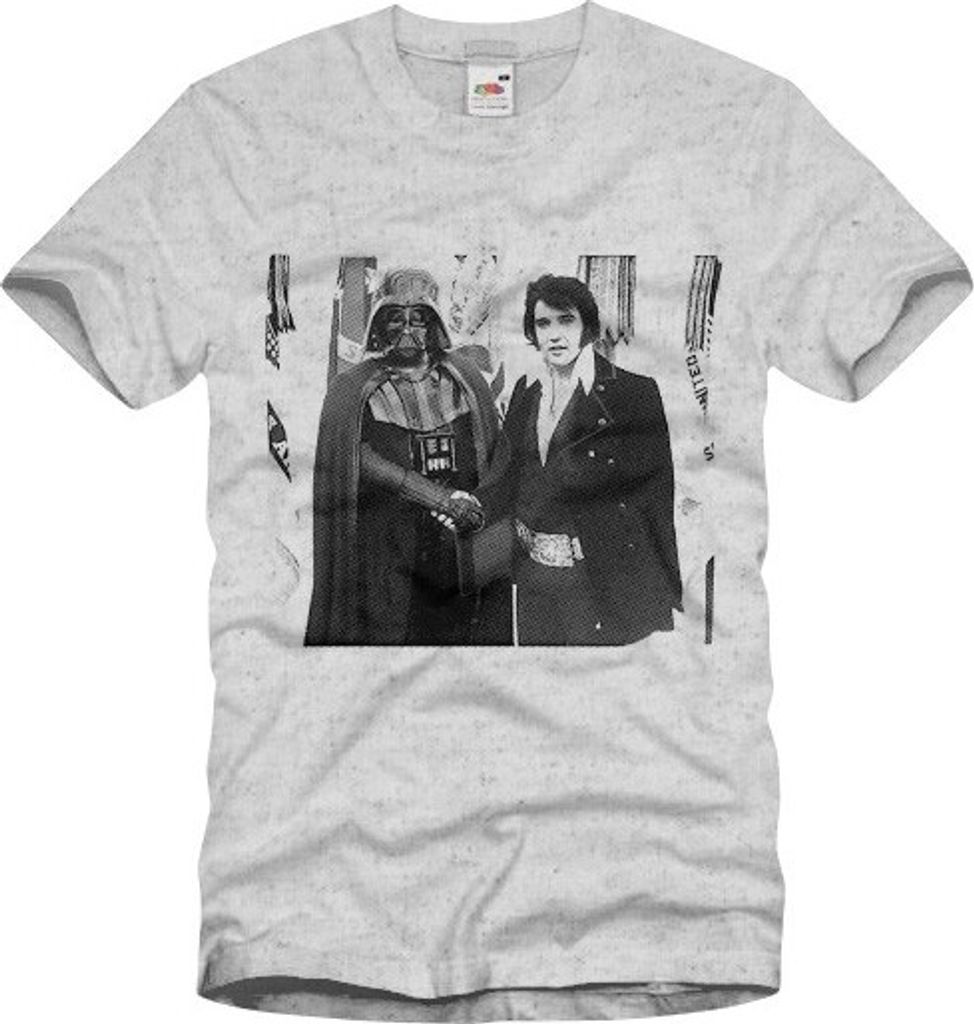 style3 Dunkler Lord trifft Elvis Herren T-Shirt wars sterne der krieg star