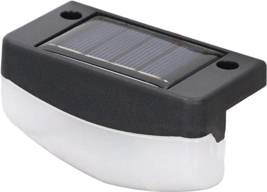 Éclairage LED solaire étanche pour marches et allées de jardin Blanc