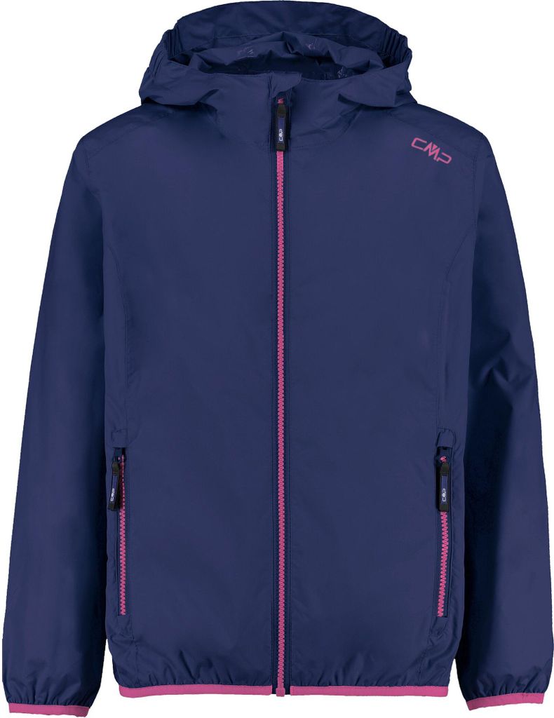 CMP Mädchen Regenjacke Pack Pocket mit Kapuze blau 140 Produktbild 