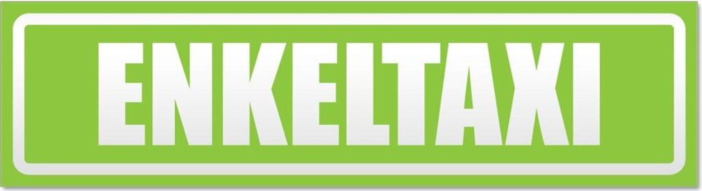 Enekltaxi invertiert Magnetschild Schild magnetisch