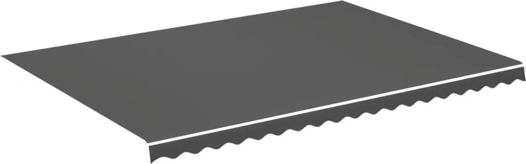 Tissu de remplacement pour auvent 5x3,5 m Anthracite robuste et durable