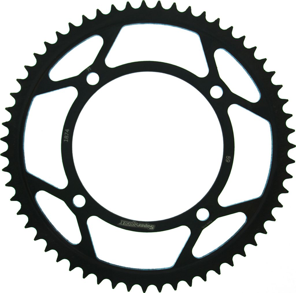 Supersprox Kettenrad 428 LK 145,0mm Ø 125mm 59Z 4-Loch Stahl schwarz