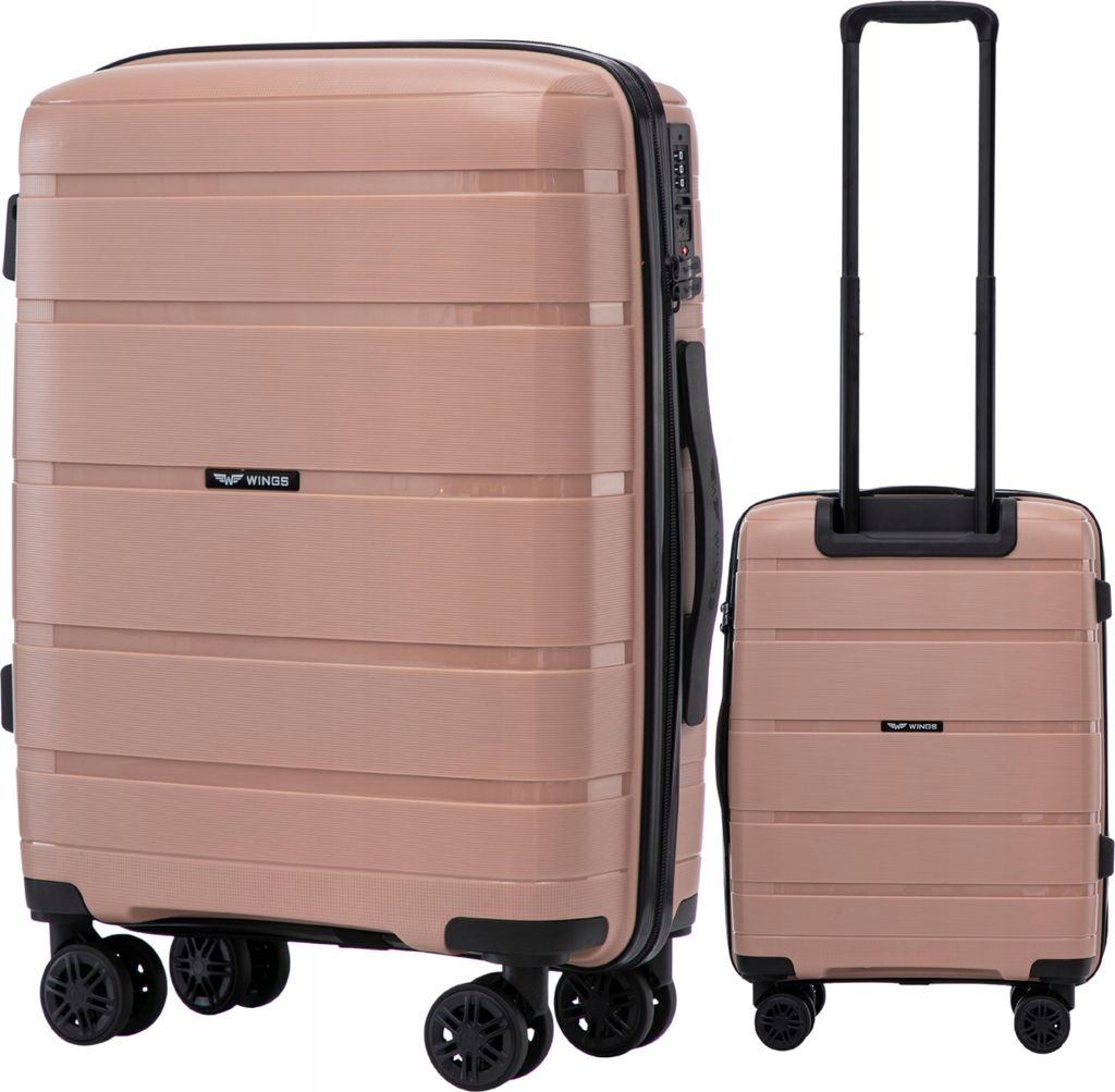 Príručný kufor WINGS ROSE GOLD so zámkom TSA Obrázok produktu 