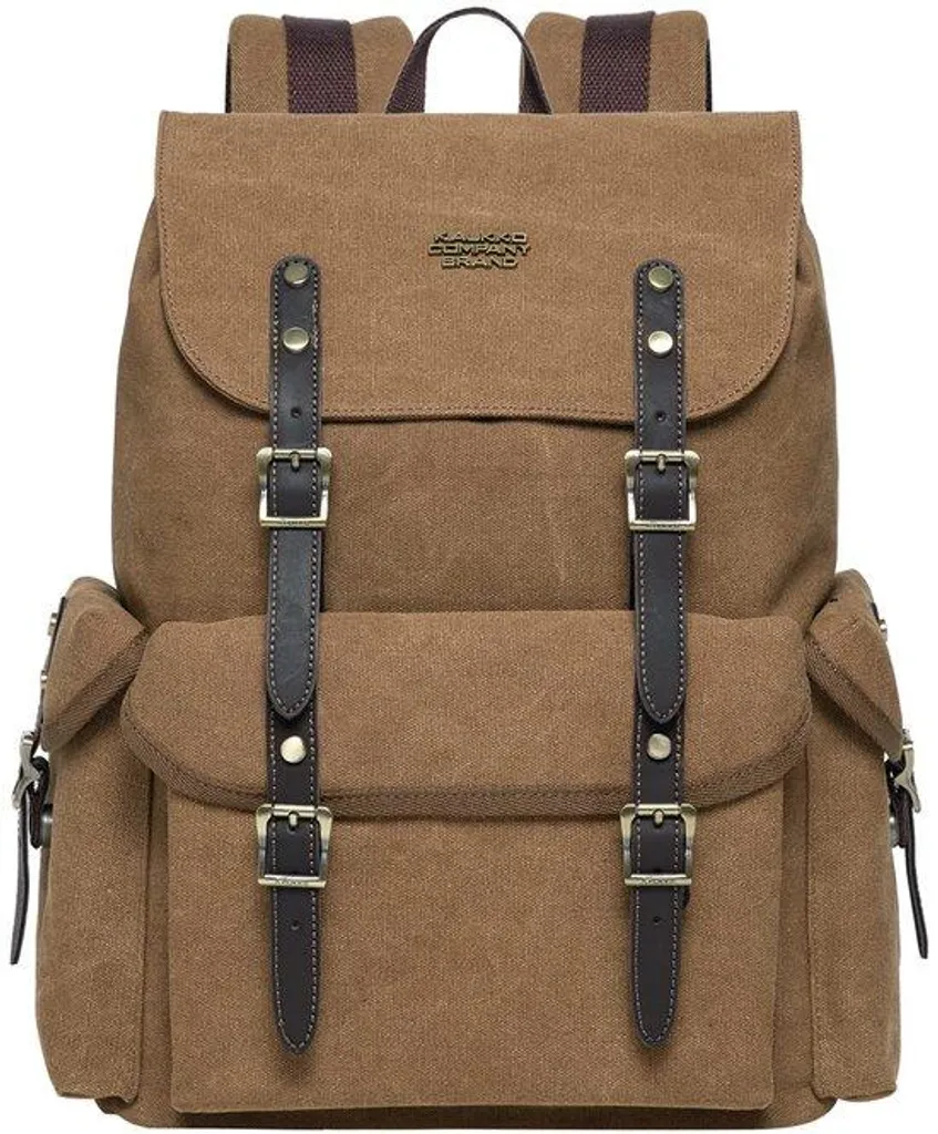 Sac à dos rétro 20 L kaki ergonomique - Fini le mal de dos en ville
