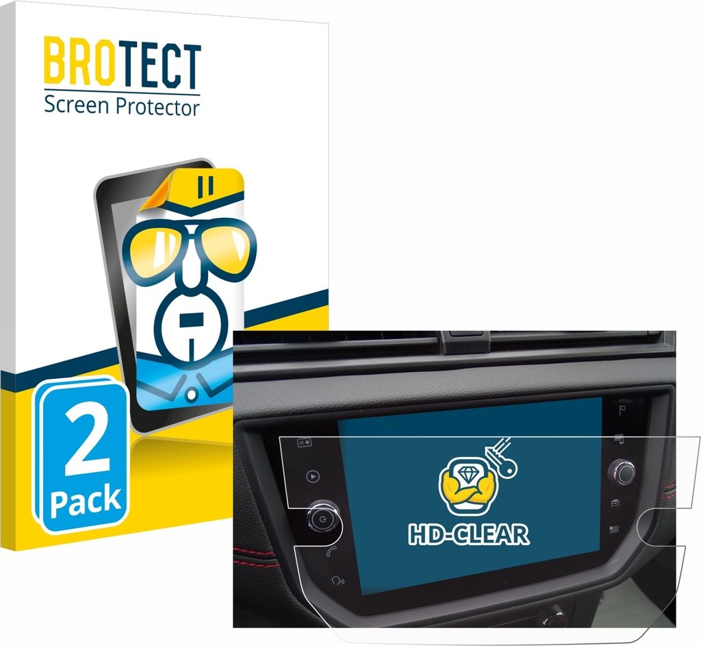 2x Für Seat Arona FR Stereo BJ 2019 Schutzfolie BROTECT Produktbild 