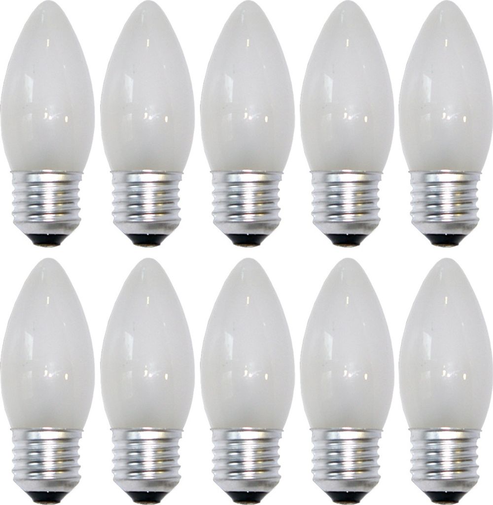 10 bombillas incandescentes de 60W, casquillo E27, acabado Imagen del producto 