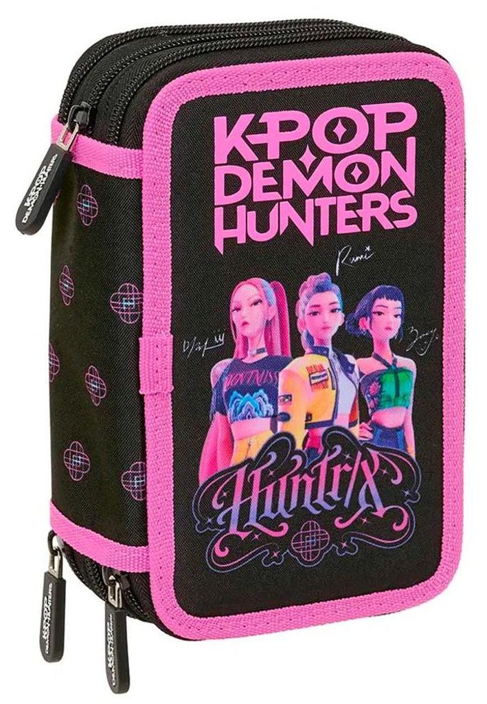 Kpop Demon Hunters Čierna trojitá Federmappe Obrázok produktu 