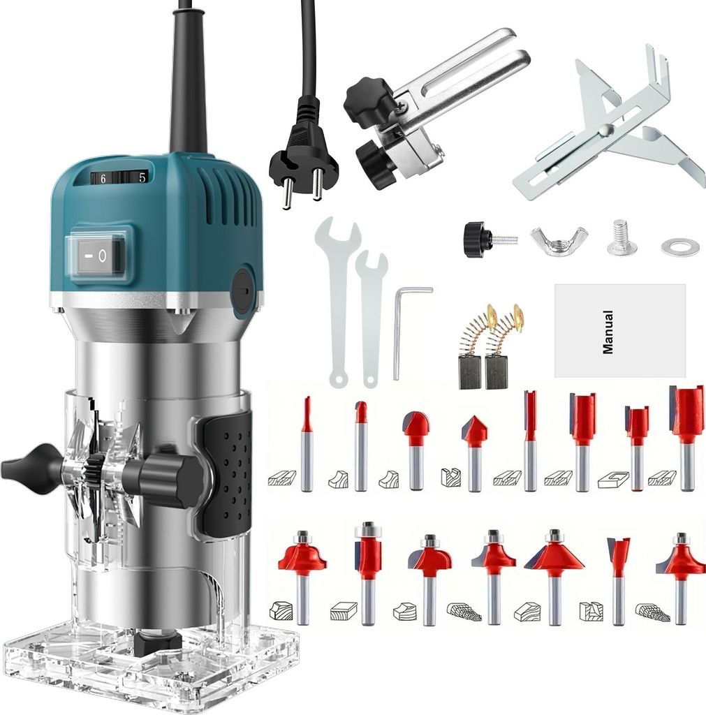 Fraiseuse électrique 800W, fraiseuse à 6 positions, Image du produit 