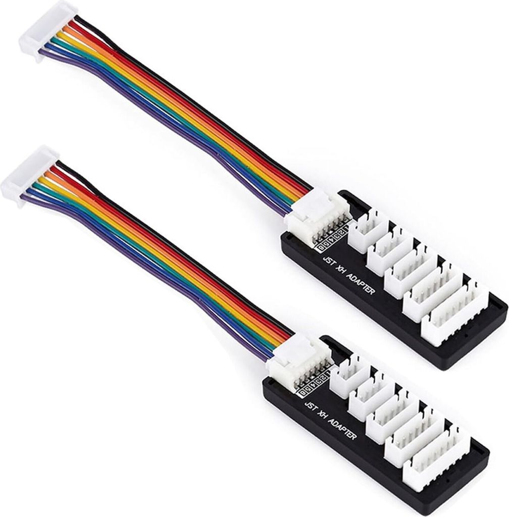Stück 2S-6S JST-XH Balance Ladegerät Expansion JST-XH Adapter Board für RC Lipo Akku Aufladen, Balance Akku-Ladeerweiterungsplatine, 2S-6S Balan...