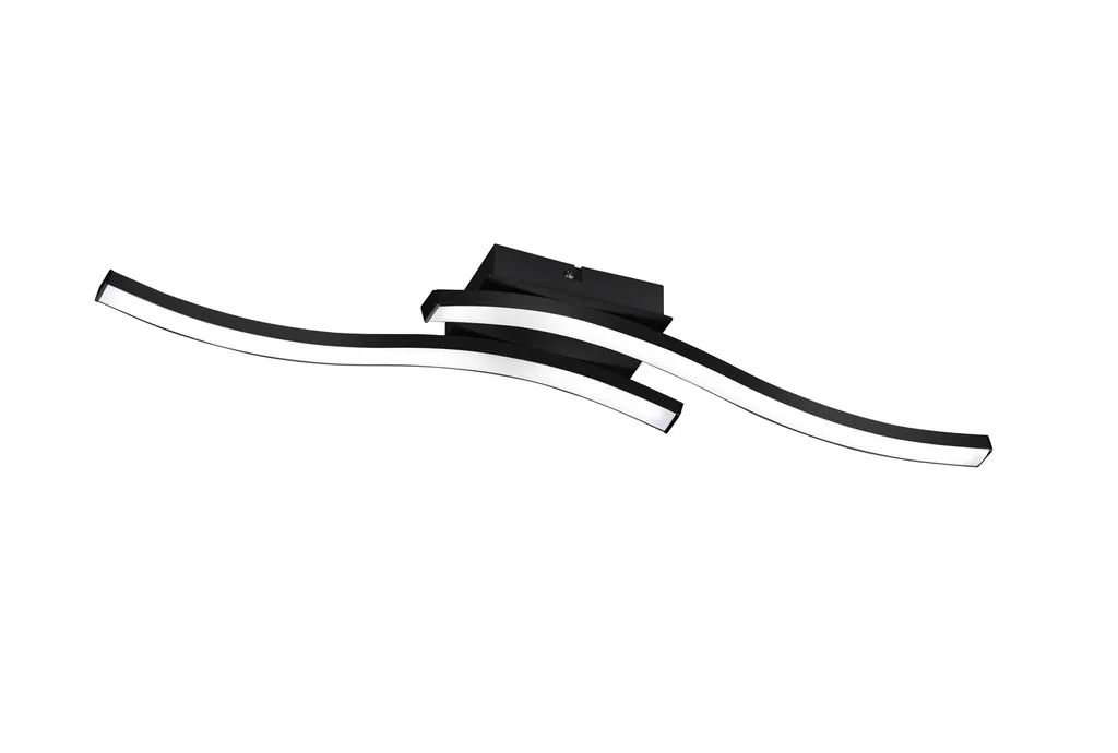 Plafoniera Design ROUTE LED 10W Nero | Reality R62472132 Moderno