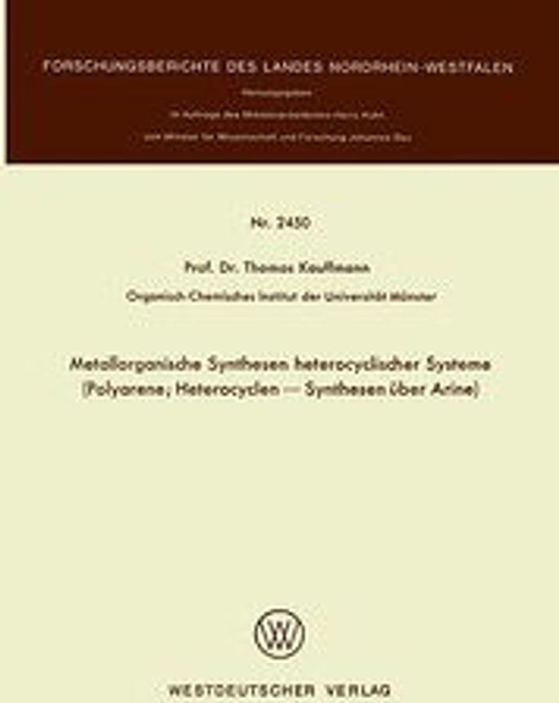 Metallorganische Synthesen heterocyclischer Systeme