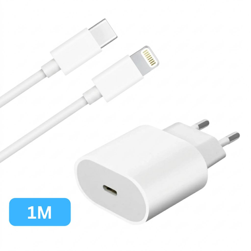 USB-C Schnellladegerät 20W mit 1m iPhone Lightning Produktbild 