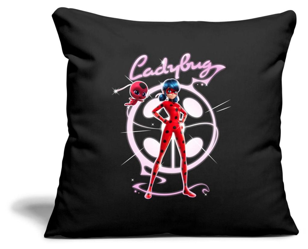 Spreadshirt Miraculous Ladybug Mit Tikki Kissenbezug 45x45 Produktbild 