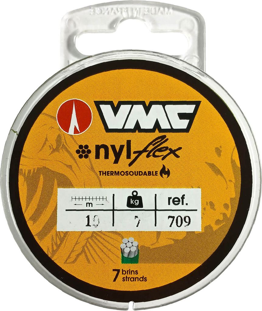 VMC Nylflex Stahlvorfach Vorfachmaterial 1x7 C709 10m 9kg