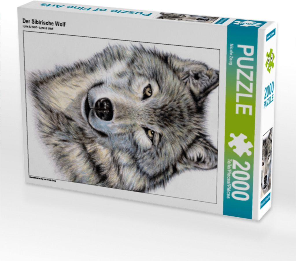 CALVENDO Puzzle Der Sibirische Wolf 2000 Teile Puzzle hoch | 2000 Teile Lege-Größe 90x67cm Foto-Puzzle für glückliche Stunden