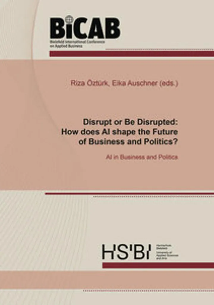 Livre Disrupt or Be Disrupted : Impact de l'IA sur Business et Politique