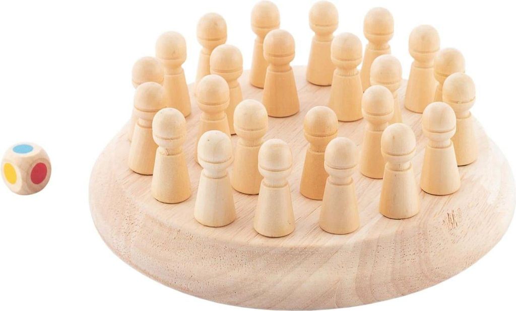Memory-Schach aus Holz Taeda InnovaGoods 26 Stücke