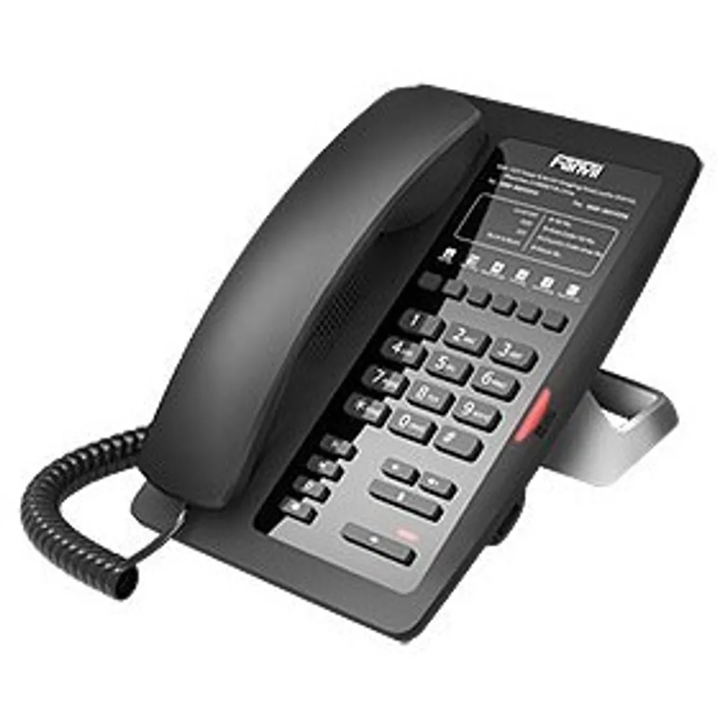 Téléphone SIP Fanvil H3 noir avec touches programmables et port PoE