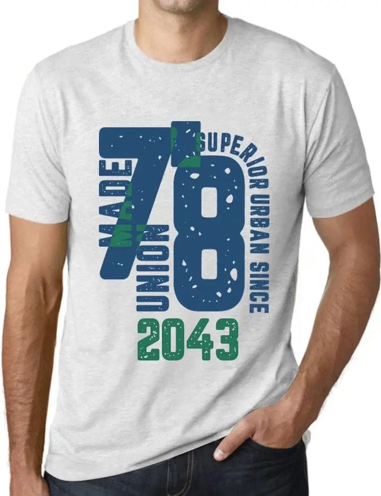 Herren Grafik T-Shirt Überlegener urbaner Stil seit 2043 – Superior Urban Style Since 2043 – Öko-Verantwortlich Vintage Jahrgang Kurzarm Lust...