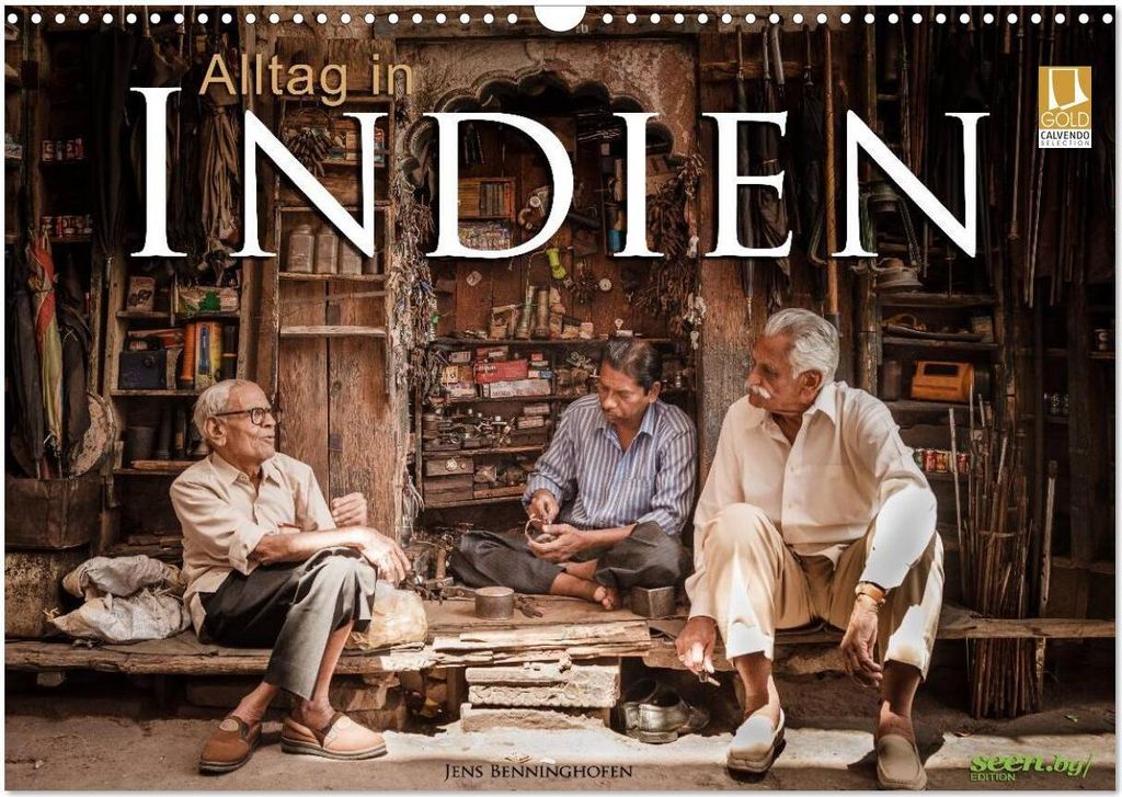 Alltag in Indien (Wandkalender 2026 DIN A3 quer), CALVENDO Monatskalender