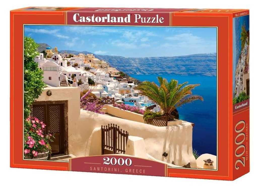 Castorland Santorini, Griekenland, 2000 stukjes, Landschap, Productafbeelding 