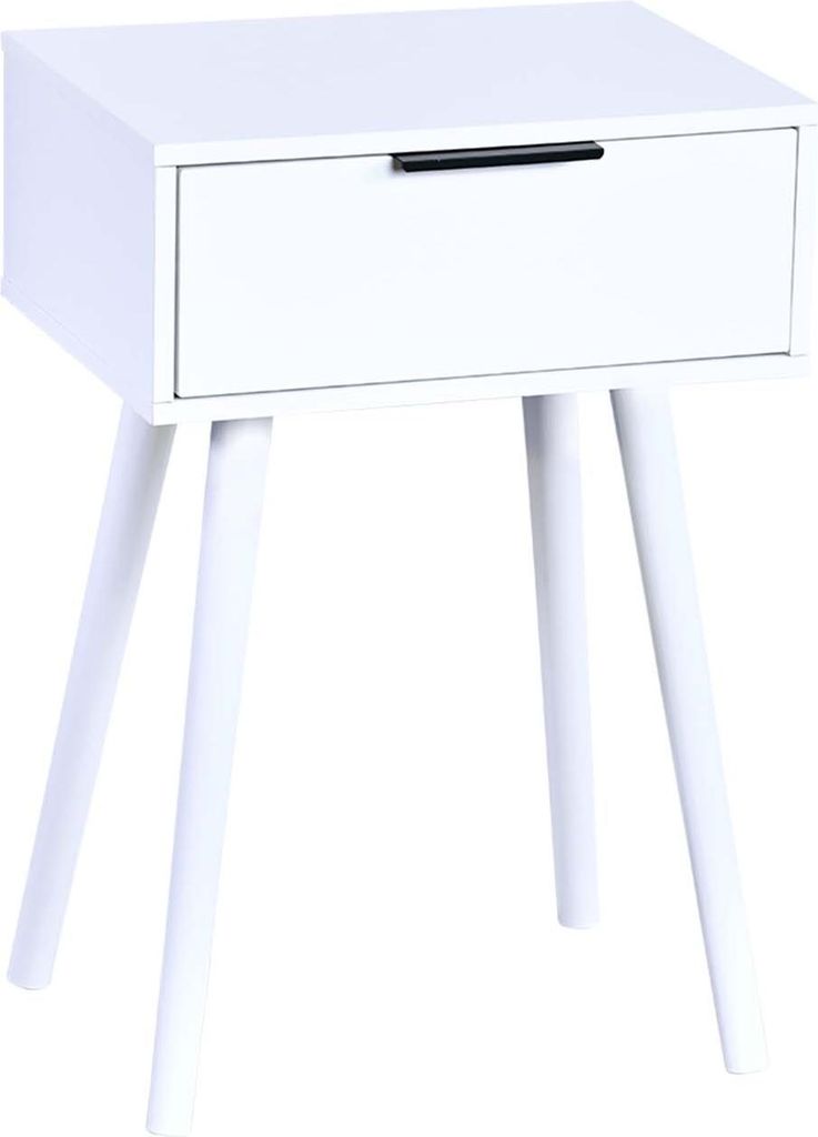 KESPER Nachttisch weiß – 40x30x59 cm – mit Schublade – - – Produktbild 