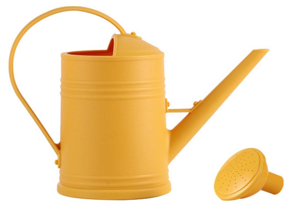 Gießkanne mit langem Ausguss, 2 Liter, Kunststoff-Gießflasche, Gartengießkanne mit abnehmbarem Sprühkopf für Zimmer- und Gartenpflanzen