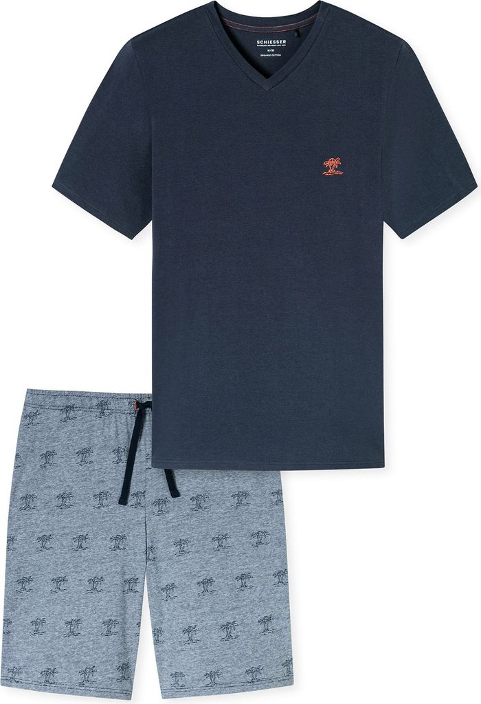 SCHIESSER Herren kurzer Schlafanzug