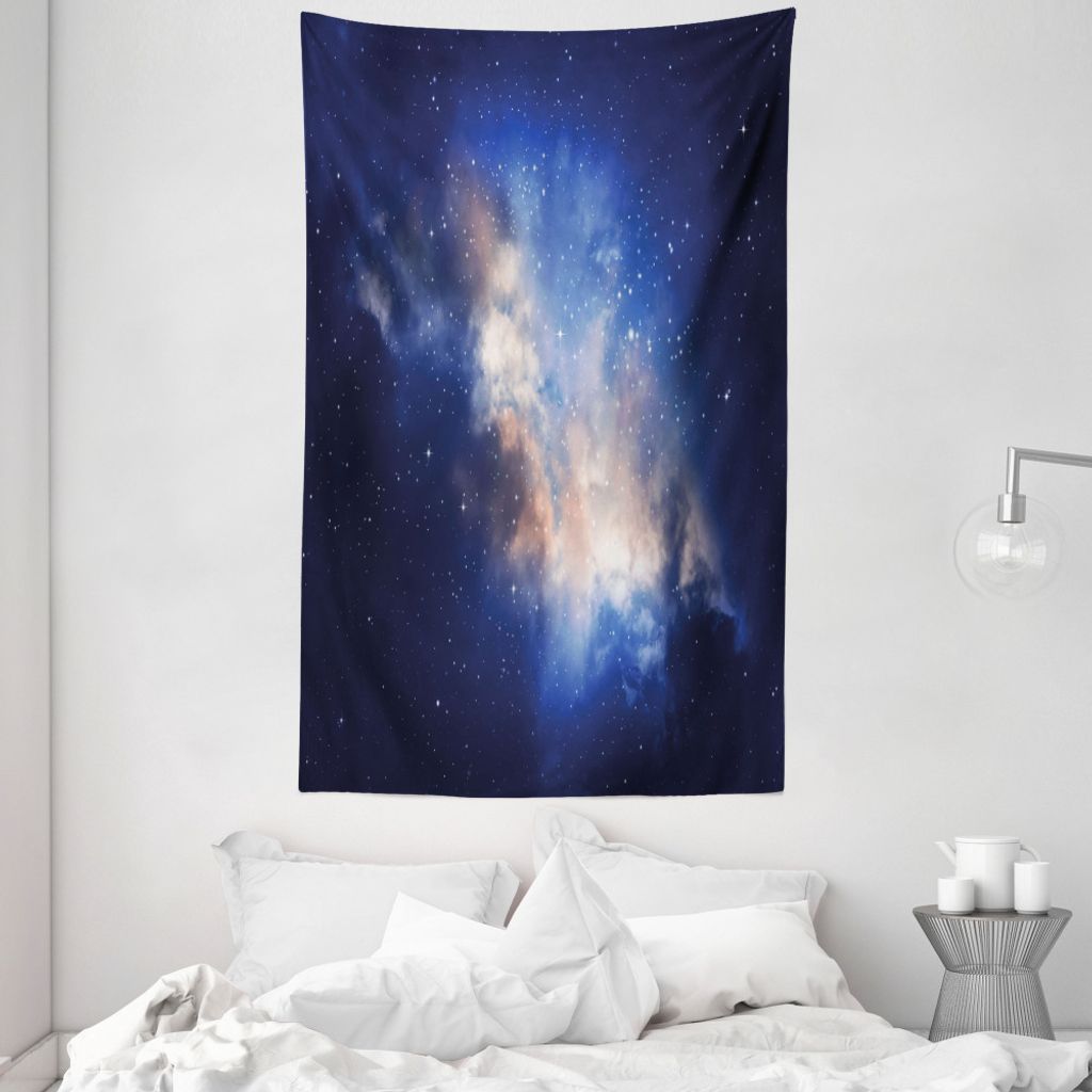 ABAKUHAUS Galaxie Wandteppich und Tagesdecke, Immense Raum Loch anzeigen aus Weiches Mikrofaser Stoff Waschbar ohne Verblassen Digitaldruck, 140 x ...