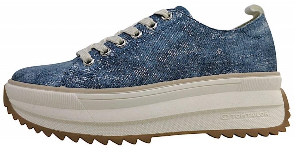Tom Tailor Damenschuhe Schnürschuhe Blau Freizeit, Schuhgröße:37 EU