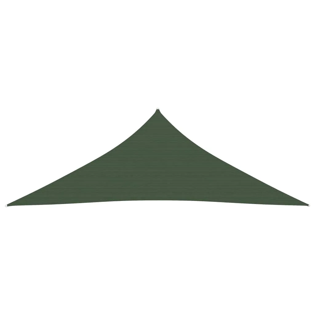 Tenda da Sole a Vela 3x3x3 m Verde Scuro HDPE 160g/m² | Vela Ombreggiante