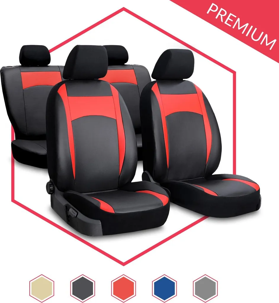 Coprisedili Auto Universali Peugeot 3008 Rossi | Set Completo Nuovi