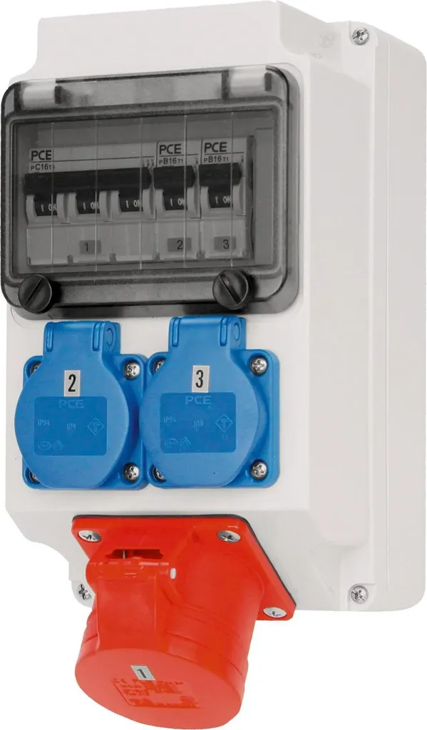 Alimentation triphasée 16A pour machines : Prise Lech IV PC Electric M25