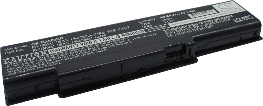 Batteria TECHTEK per Toshiba Satellite A60 Dynabook AX2 - Lunga Durata