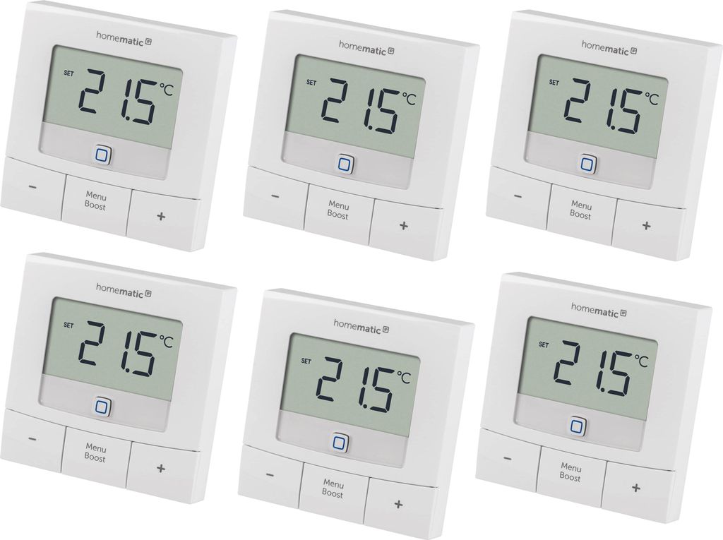 HOMEMATIC IP Smart Home 154666A0, Wandthermostat basic, 6 Stück