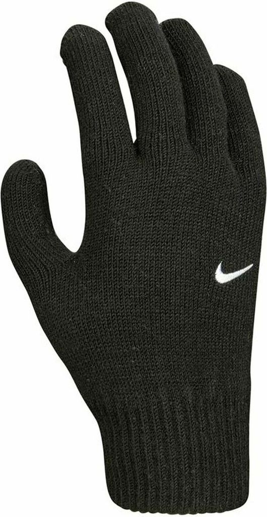 A black Nike glove is shown against a white background.