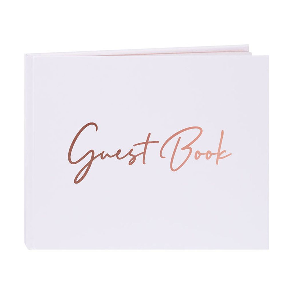 Elegant Wedding Guest Book 100 Pages for Engagements/Parties/Baby Showers/Anniversaries/ Birthdays/ Bridal Showers/Graduations/ Funerals/ Hotel Events