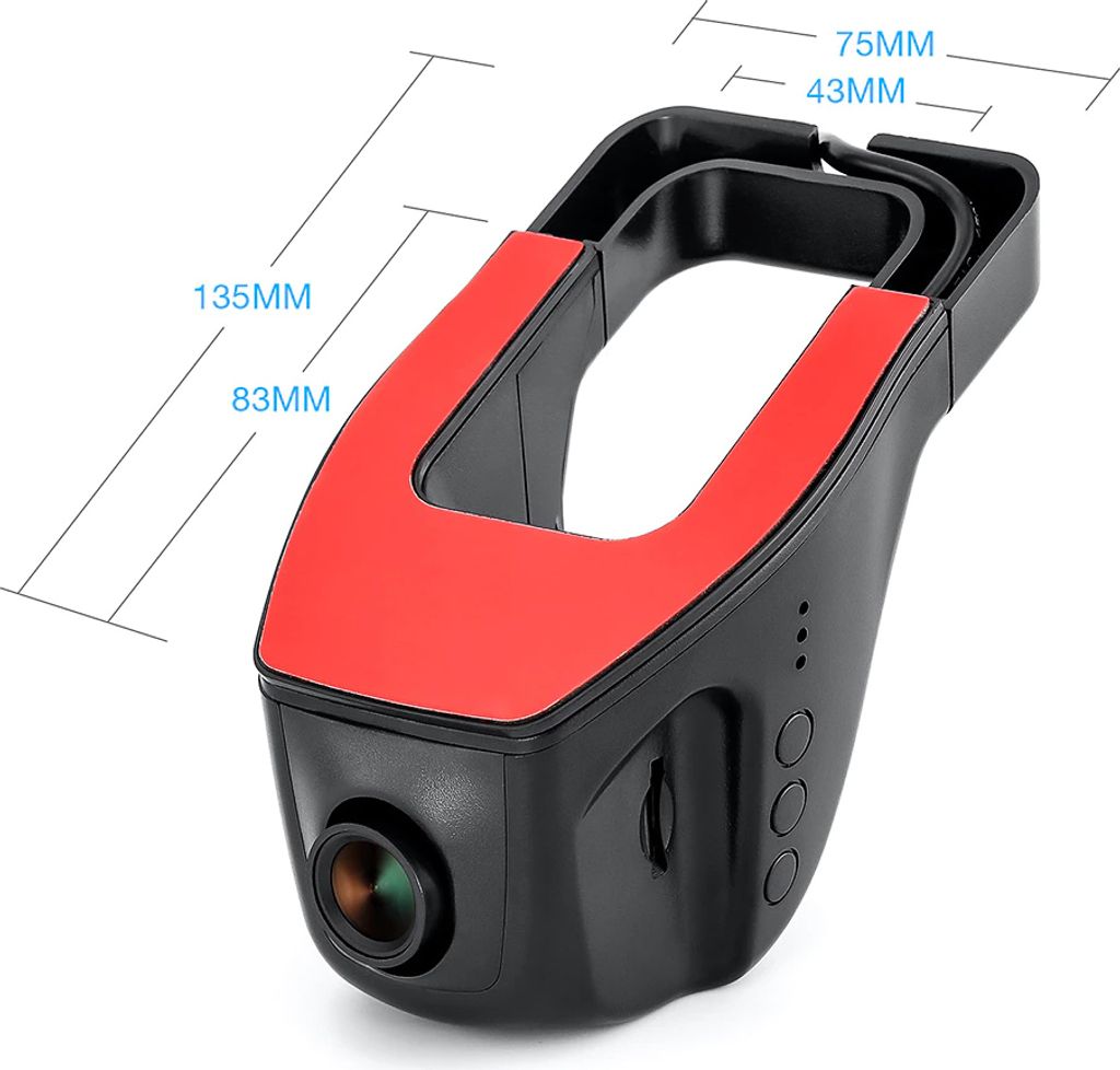 Dashcam kamera do auta 170° zorné pole USB 1080P 1920x1080 Obrázek produktu 16