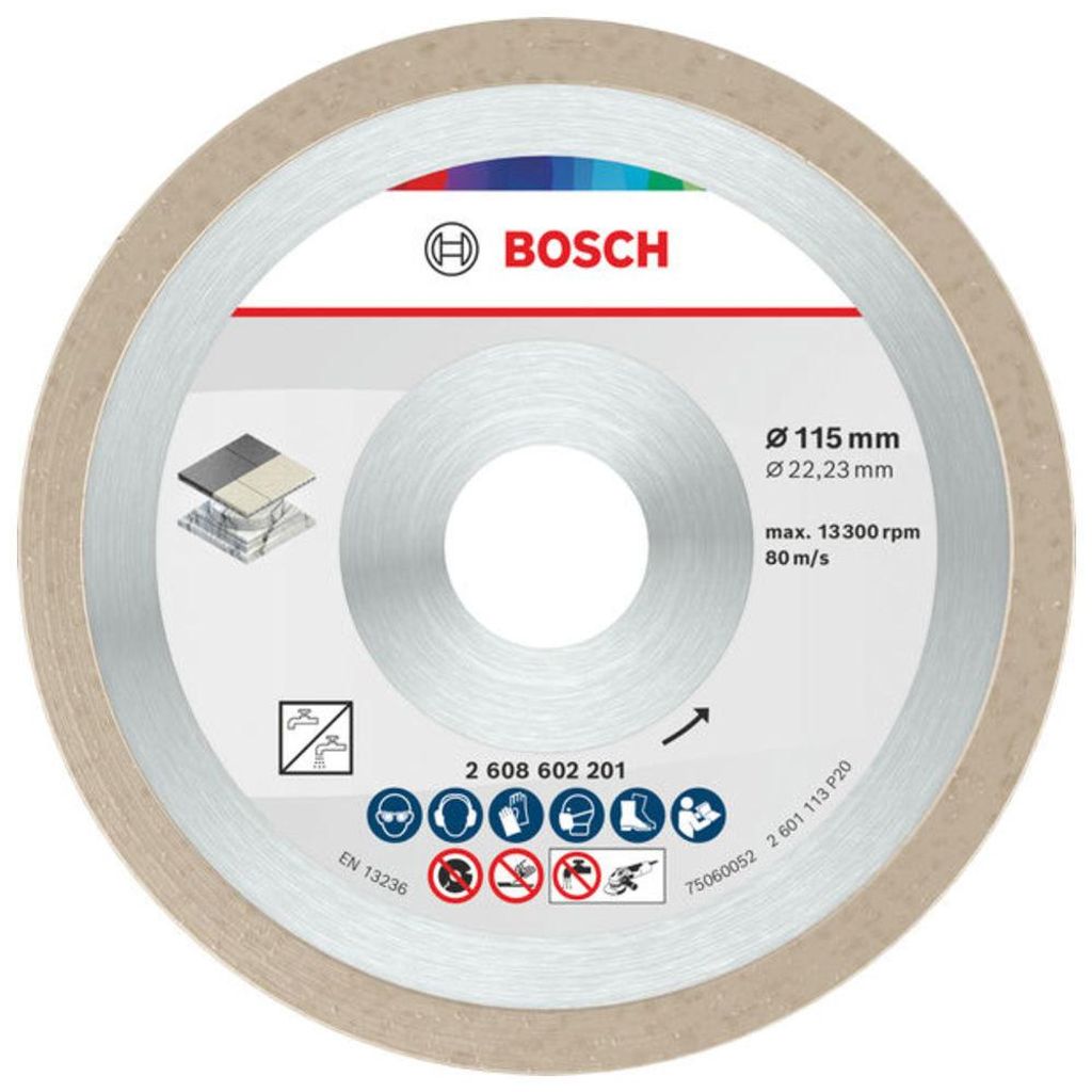 Bosch 2608602201 Bosch Diamanttrennscheibe 115x22,23 Stand. Imagen del producto 