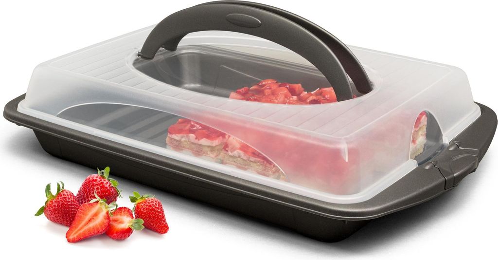 Štvorcový prepravný box na torty, nádoba na torty s vekom Obrázok produktu 