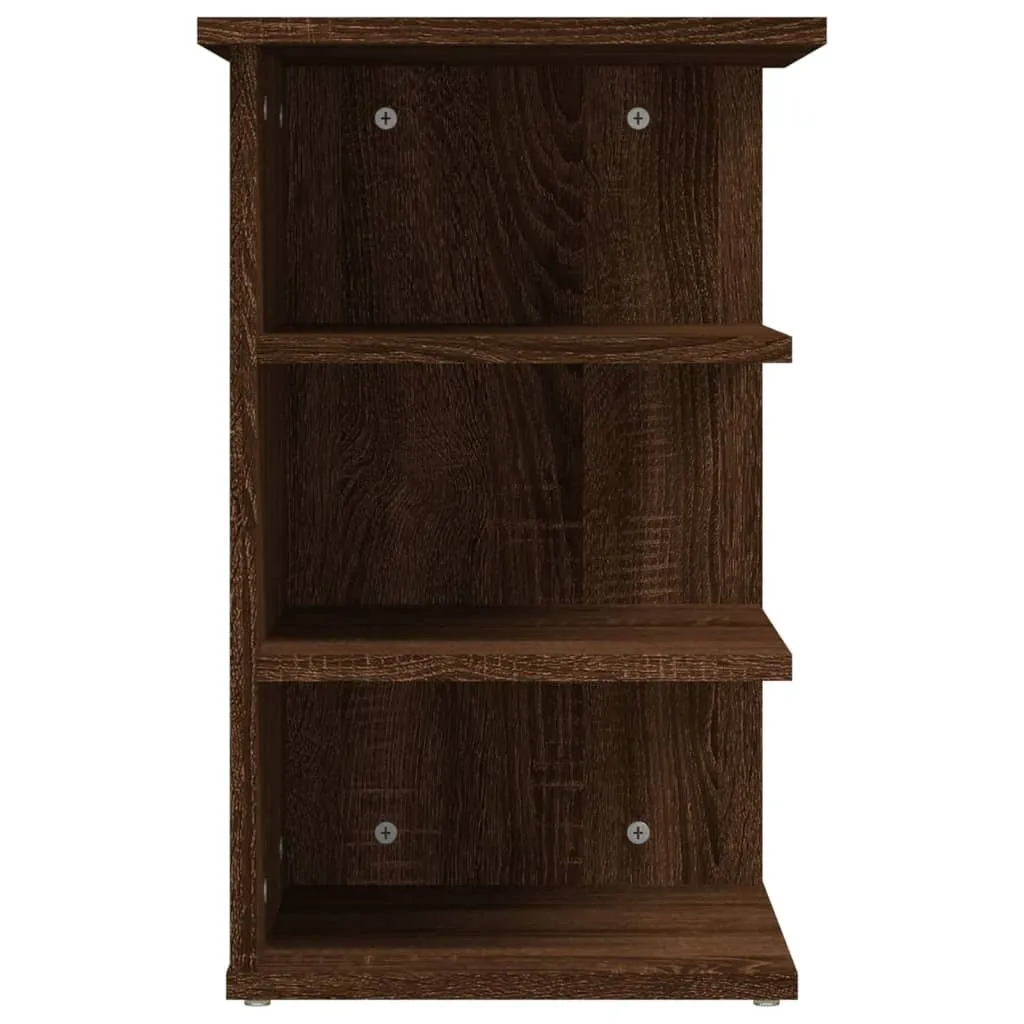 Comodino Salvaspazio SYFAX Rovere Marrone 35x55cm Legno Multistrato - 5