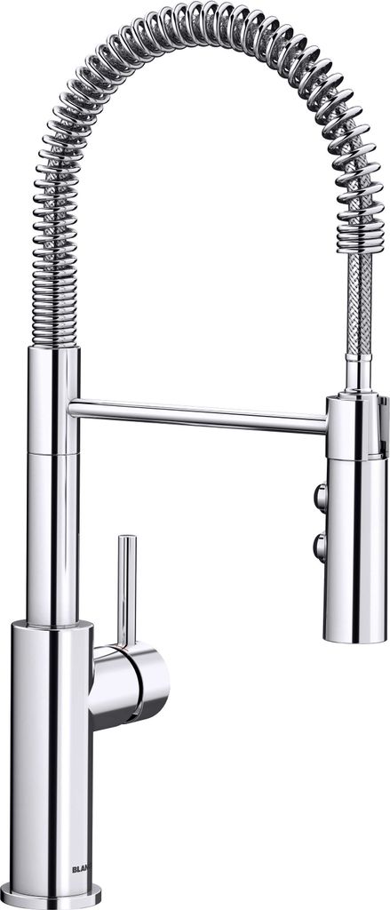 Blanco Cartris-s - Professionell - Duschkopf mit flexiblem Doppelstrahl - 48 cm hoch - Chrom - Blanco