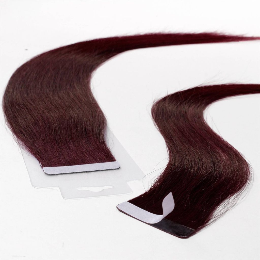hair2heart Nastri per extension di capelli umani lisci - 10 Immagine del prodotto 