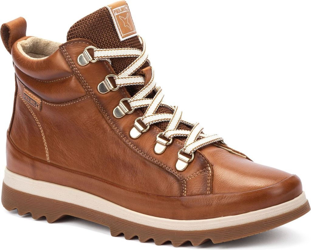 Pikolinos Damen Sneaker Leder High Top Reißverschluss Vigo W3W-8564, Größe:38 EU, Farbe:Braun