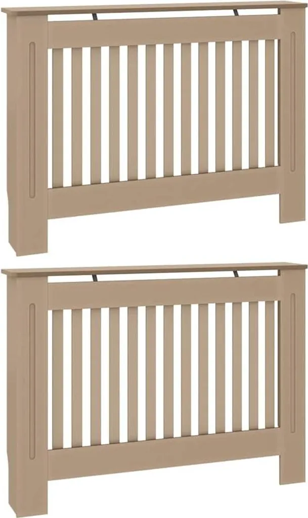 vidaXL Lot de 2 Cache-radiateurs Chêne Sonoma 112 cm en MDF Design
