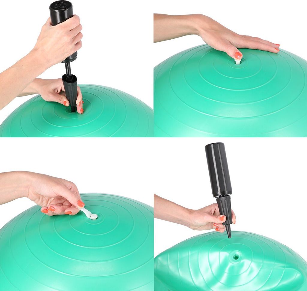Gymnastický míč HMS YB01N 55 cm černý Obrázek produktu 5