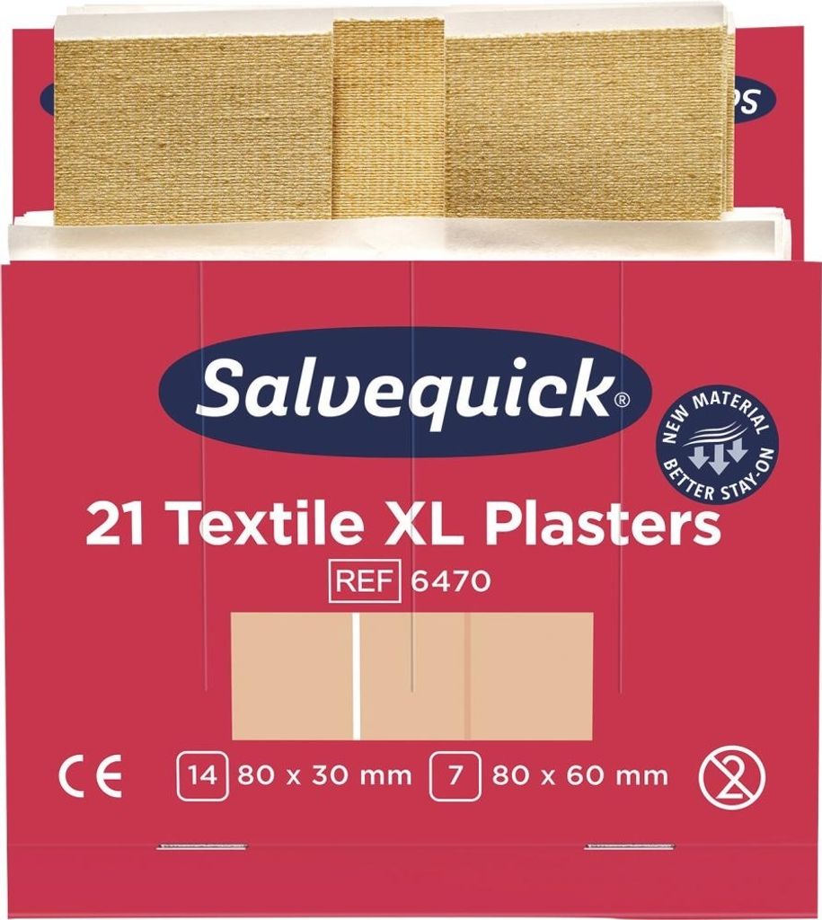 CEDERROTH Salvequick náplň 6x21ks textilná extra veľká Obrázok produktu 