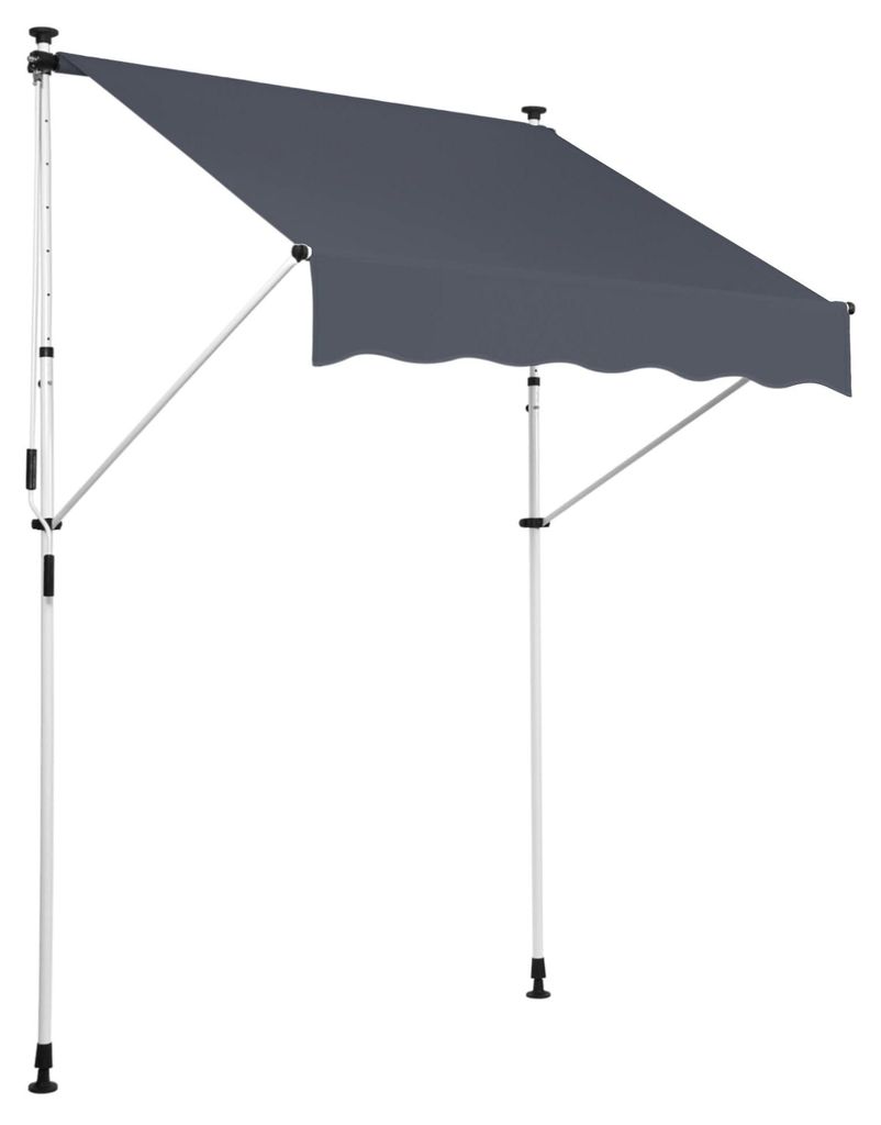 CLP Tenda a morsetto Westerly, antracite 250x120 cm Immagine del prodotto 