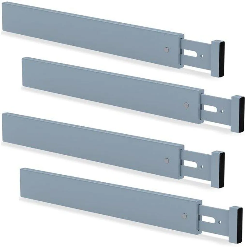 Organiseur de tiroir modulable en bambou gris lot de 4 pièces cuisine