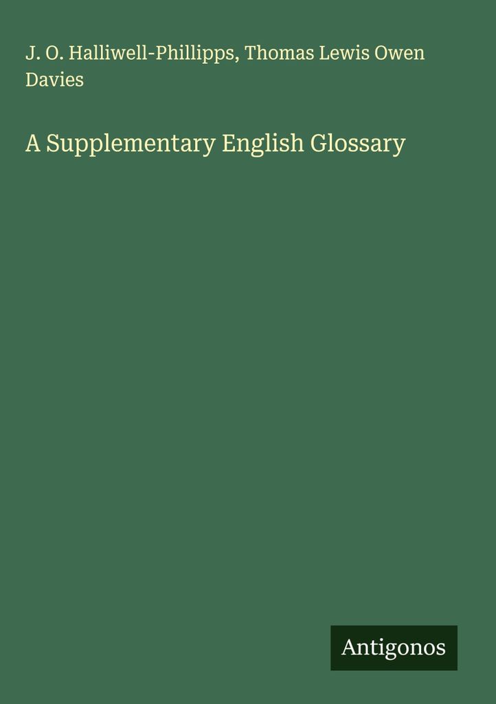 Ein ergänzendes englisches Glossar
